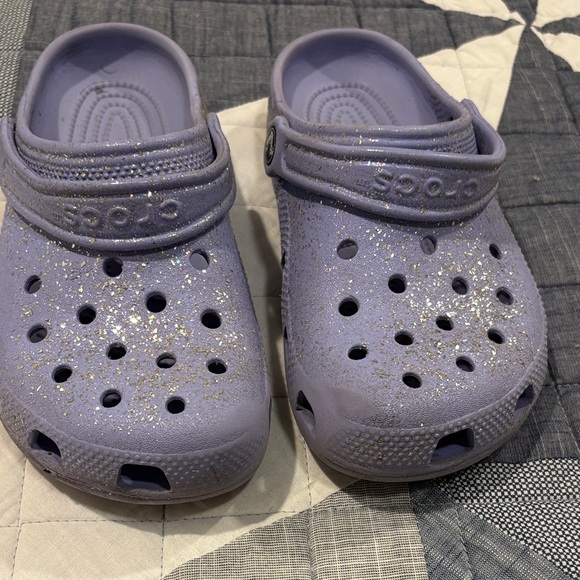 CROCS Kids Sparkle Clogs - Lavender - Picture 1 of 3